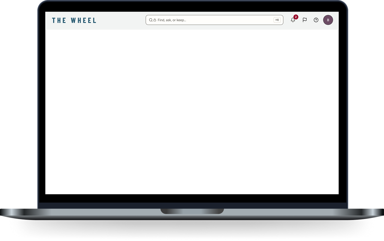 The Wheel running on a MacBook Pro